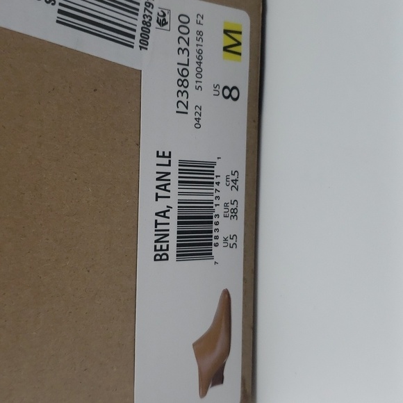 385- Vince Benita Women's Mules Genuine Leather Size 8 M Tan Color NWT - Picture 5 of 9